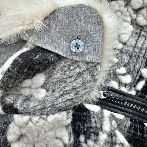 HEI HEI x ANTHROPOLOGIE | Gray Clouds Cloudscape Coat Oversized Jacket | XS - Picture 7 of 9